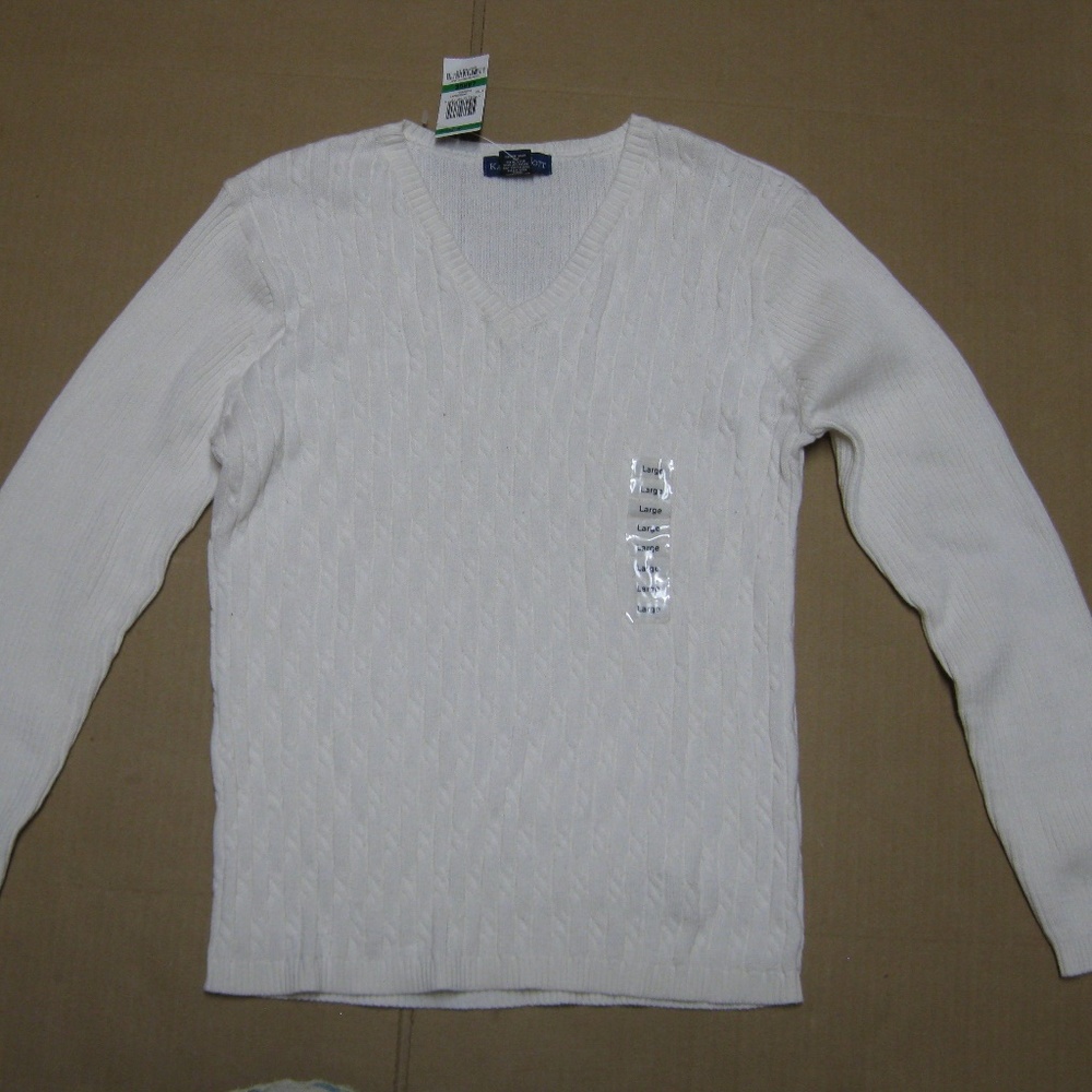 Karen Scott V-Neck Sweater   Large